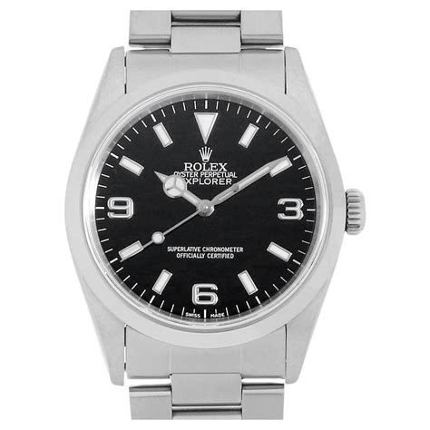 Rolex Explorer I 14270 black ANumber USED mens